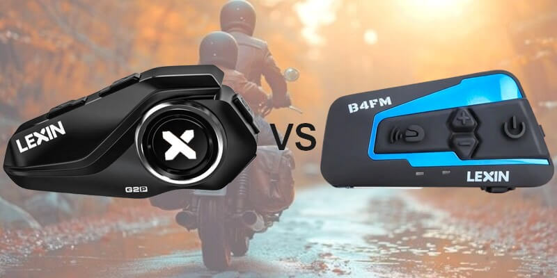 Intercomunicador para motocicleta Lexin G2P vs B4FM
